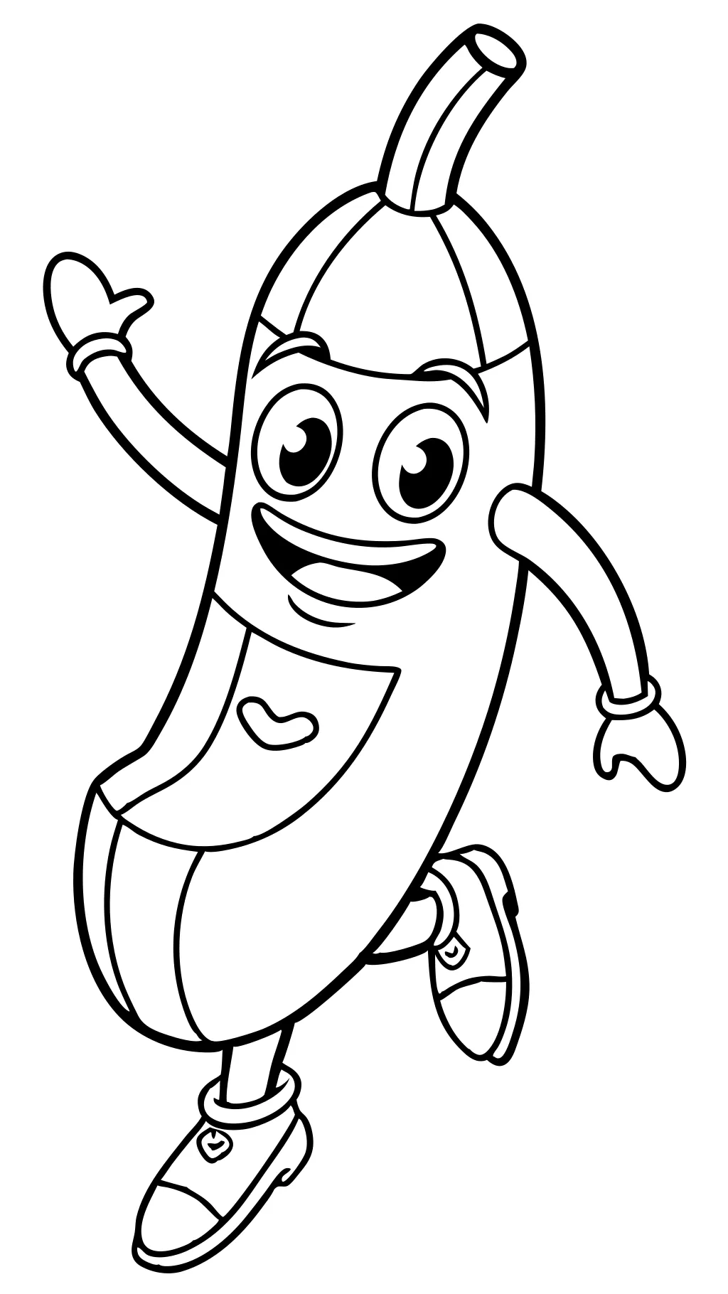 peely fortnite coloring pages